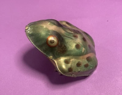 vintage GRENOUILLE mécanique en tôle lithographié  - Photo 1/4