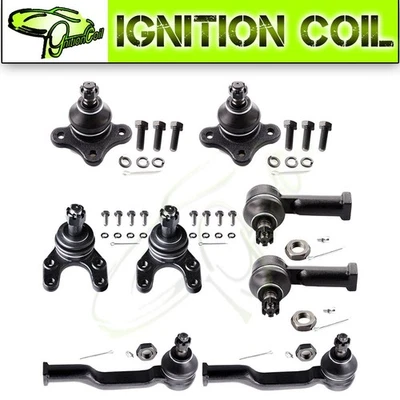 Upper lower Ball Joint & Inner Outer Tie Rod End for 1987-1993 Mazda B2200 Foto 1 de 4