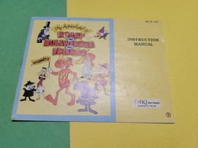 The Adventures of Rocky And Bullwinkle & Friends Nintendo NES Instruction Manual