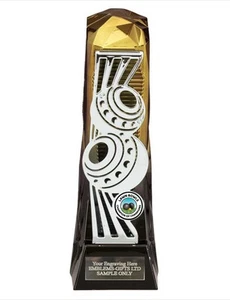 Champion Of Champions Lawn Bowls Award 230 mm Shard Trophy Engraved Free - Picture 1 of 3