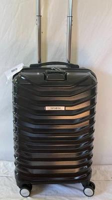 $480 SAMSONITE Spin Tech 5 Carry-On Spinner Luggage Black 20" - Image 1 of 4