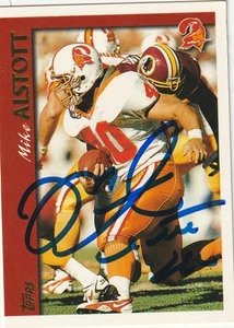 MIKE ALSTOTT TAMPA BAY BUCCANEERS  SIGNED 1997 TOPPS CARD #145 - Picture 1 of 1