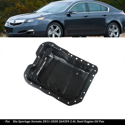 Apto para Kia Sportage Sorento 2011-2020 264359 2,4 L cárter de aceite de motor de acero Foto 1 de 4