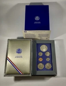 1986 United States Mint Liberty Prestige 7 Proof Coin Set with Box & COA - Picture 1 of 11
