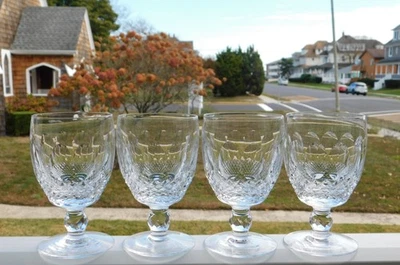JUEGO DE 4 COPAS DE AGUA WATERFORD COLLEEN DE 5 1/4" DE ALTO #1 Foto 1 de 4