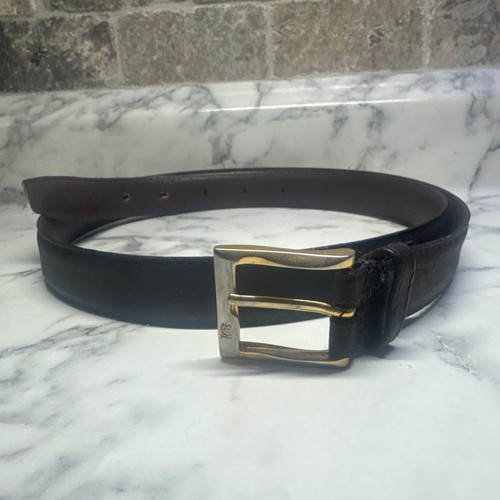 Cintura uomo Christian Dior 85 34 pelle pieno fiore spacco made in Spain