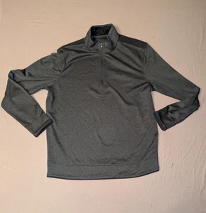 Under Armour Pullover Mens Large Gray ColdGear Half Zip Athletic Sweatshirt Top - Picture 1 of 8