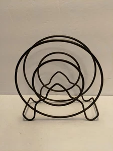 Retro Metal Napkin or Letter Holder Round Mid Century - Picture 1 of 2