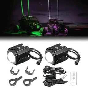 UTV Whipless Whip Lights Laser LED Spot Beam Pod Lights For Can-Am Maverick X3 - Picture 1 of 10
