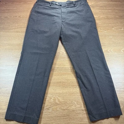 Pantalones de vestir Armani Collezioni para hombre 38R carbón 36x30 clásicos a medida frente plano Foto 1 de 4