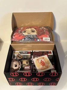 Funko POP! Camiseta exclusiva Marvel Collector Corps #619 #620 Black Widow talla M - Imagen 1 de 15