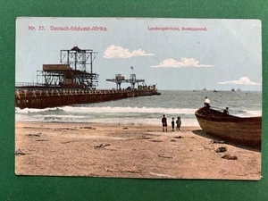 AK Deutsch-Süd-West-Afrika DSWA Landungsbrücke Hafen Swakopmund #1112 - Bild 1 von 2