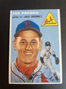 1954 Topps Set-Break #135 Joe Presko (escritura) ¡Bonita tarjeta! - Imagen 1 de 2