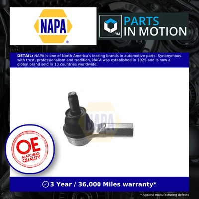 Tie / Track Rod End fits VAUXHALL AGILA A 1.2 Left or Right 00 to 08 Joint NAPA - Image 1 of 4