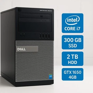 PC Dell Optiplex 9020 – i7-4770 - GTX 1650 - 32 Go RAM -SSD 300 go + 2 To - Imagen 1 de 9