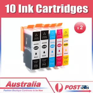 10x Ink Cartridges For HP 564XL Photosmart 3520 4610 5520 7520 6510 7510 Printer - Picture 1 of 15