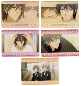 Tarjeta coleccionable Junjou Junjo Romantica anime Kamijou Hiroki Kusama Nowaki 5 piezas - Imagen 1 de 2