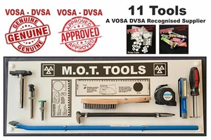 11 MOT TOOLS SHADOW BOARD CB TYRE CHECKER SIGNS MOT SIGN PACK H/DUTY VOSA DVSA  - Picture 1 of 7