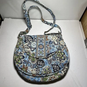 Vera Bradley RETIRED 2009 Bali Blue Purse Crossbody Shoulder VB - Bild 1 von 13