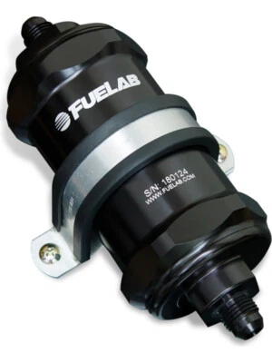 Fuelab 848 In-Line Fuel Filter Standard -6AN In/Out 6 Micron Fiberglas (84831-1) - Image 1 of 4