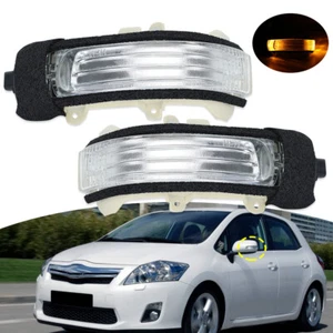 Pair LED Door Mirror Indicator Light Lamp For Toyota AURIS 2010-2012 LH+RH Side - Picture 1 of 14