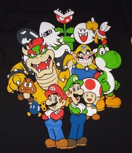Nintendo Mario Bros. Luigi Wario Yoshi Koopa Bowser Disfraz Camiseta Pequeña Nueva con Etiquetas - Imagen 1 de 3