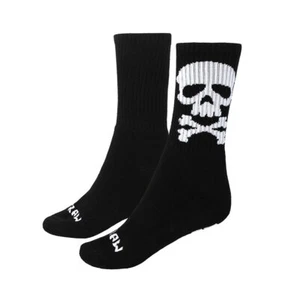 Hyraw Punk Skater Socken - Skull Schädel Fuck Off Totenkopf - Bild 1 von 3