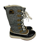 Sorel Tivoli Womens Gray Waterproof High Winter Boots Nl 1906-237 Us 5.5