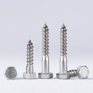 A2 Stainless Steel Hex Head Self Tapping Screws M6 M6.3 M8 M10 M12 Hex Bolts - Picture 1 of 4