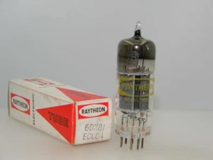 Strong Raytheon Japan 6DX8 ECL84 NOS NIB Grey Plts Copper Grid Serious Tube O218 - Picture 1 of 4