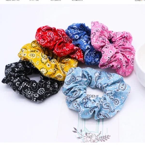 Cashew Flower Women Hair Band Ties Rope Ring Elastic Hairband Ponytail Holder - Picture 1 of 37
