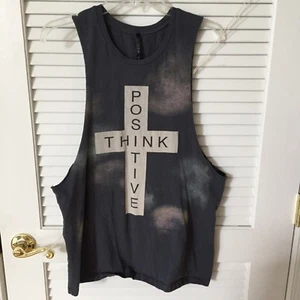 The Classic Scoop Neck Gray Tank Top T-Shirt, Size Large - Picture 1 of 2