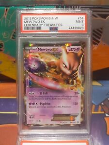 💎 Pokemon Card PSA 9 Mint Mewtwo EX Legendary Treasures 2013 Holo 54/113 Rare