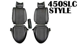 Se adapta a: fundas de asiento de vinilo negras Mercedes Benz R107 1972-80 450SLC - Imagen 1 de 3