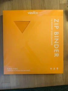 Carpeta Vault X Neón Naranja Exo Tec Cremallera 12 Bolsillos Carga Lateral 480 Tarjetas - Imagen 1 de 2
