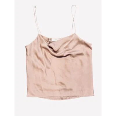 ASTR The Label Blush Cowl Neck Spaghetti Straps Satin Top Women’s Medium - Image 1 of 4