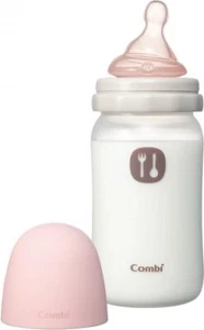 Combi teteo LiCO baby bottle plastic 240mL strawberry From Japan - Picture 1 of 3