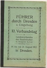 alter Führer durch DRESDEN und Umgebung von 1913 ( 2766