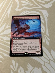 Thundermane Dragon Extended Art NON Foil Tarkir Dragonstorm TDC MTG Commander - Foto 1 di 2