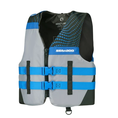 Sea-Doo OEM Motion PFD Life Jacket Vest Small Gray and Blue 2859760409 - Image 1 of 4