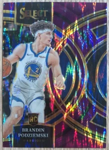 2023-24 Panini Select Premier Purple Flash Prizm Brandin Podziemski /175 (RC) - Picture 1 of 2