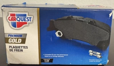 Pastillas de freno traseras de cerámica CarQuest Premium doradas GNAD 1898 para Audi B9 2017-2021 Foto 1 de 4