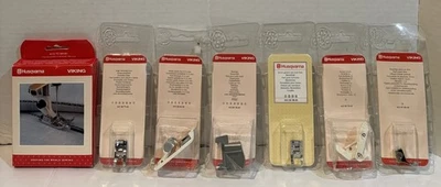 Husqvarna Viking Máquina de Coser Pies Accesorio Lote de 7 Foto 1 de 4