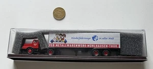 K948 BREKINA 1:87 LKW IFA Z6 Metallwarenwerk-Kinderfahrzeuge OVP 71184 H0 DDR - Bild 1 von 8