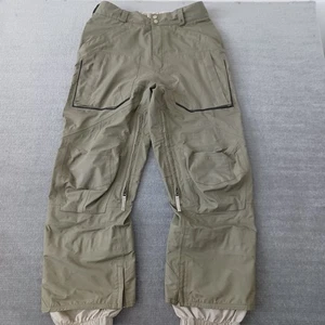 Vtg Burton Ronin Snowboarding Pants Mens S Green Adjustable Waist Mesh Lined Y2K - Foto 1 di 16