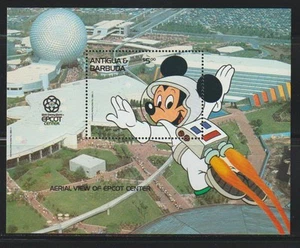 ANTIGUA & BARBUDA 1988 DISNEY EPCOT CENTRE ORLANDO FLORIDA SS MNH - ANT272 - Picture 1 of 1