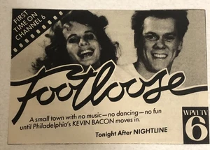 Footloose Movie Print Ad Kevin Bacon John Lithgow Lori Singer Tpa5 - Picture 1 of 2