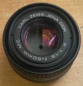 Carl Zeiss Jena DDR P 1:1.8 50mm F/1.8 Lens For SLR Camera - Imagen 1 de 5