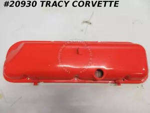 1965-1974 Corvette couvercle de soupape gauche 396 427 454 orange remplacement - Photo 1 sur 8