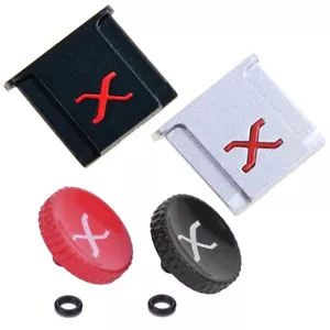Fuji Fujifilm X Metal Shutter Button and Hot Shoe Cover 2pc Combo Accessory - Picture 1 of 12